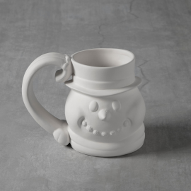 Ceramic Bisque Snowman Mug Ceramic Bisque Snowman Mug